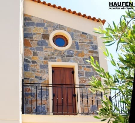 Ξύλινες μπαλκονόπορτες HAUFEN #0407